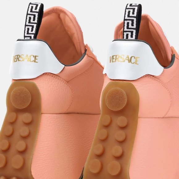Authentic Versace Triplatform Leather Sneakers(peach like color) - Picture 4 of 16